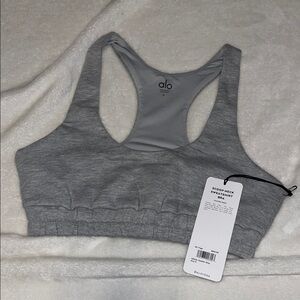 ALO Yoga Heather Gray Sports Bra